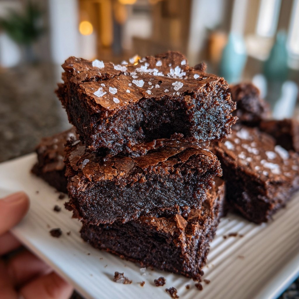 Sourdough Discard Brownies Fudgy Style