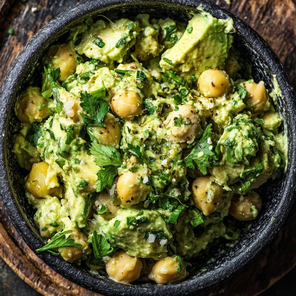 Healthy & Light Avocado Chickpea Salad