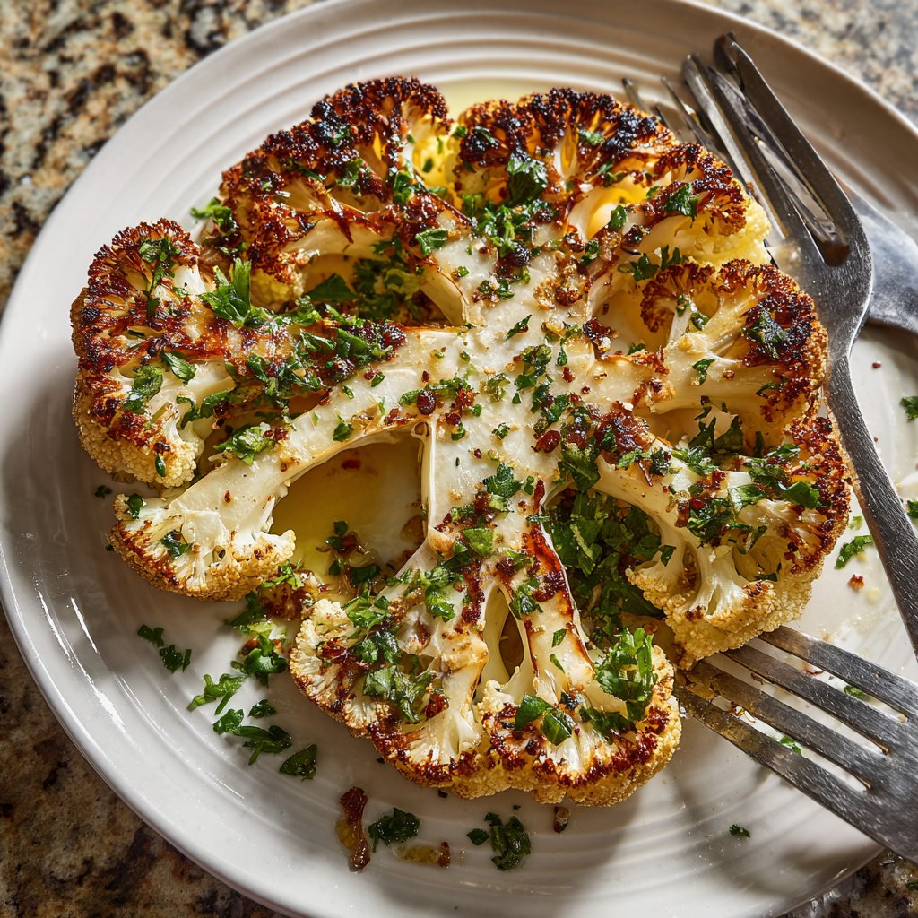 Healthy Dinner Roasted Cauliflower Steaks