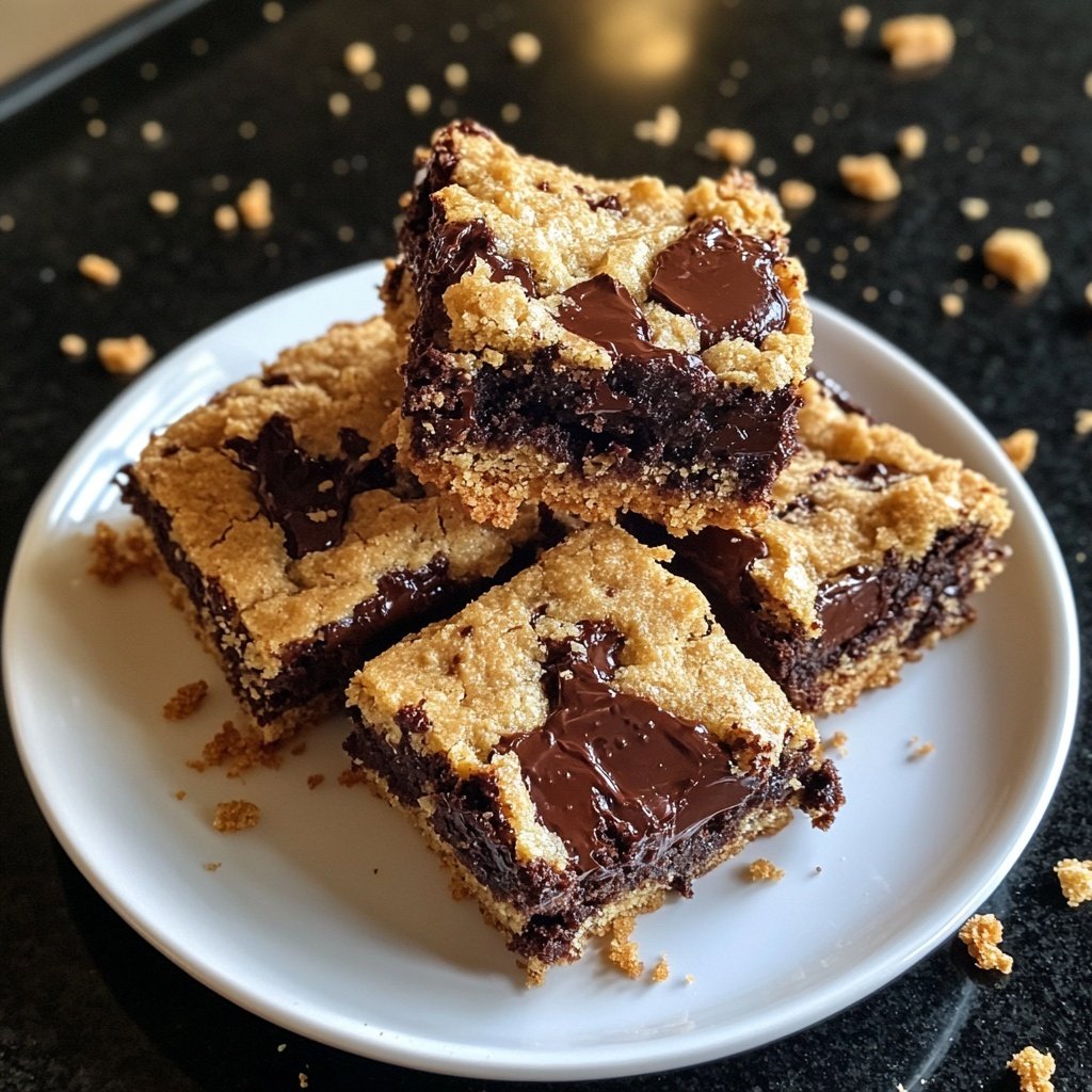 The Best Fudgy Chewy Browkies (Brookies) - Savvy Bites