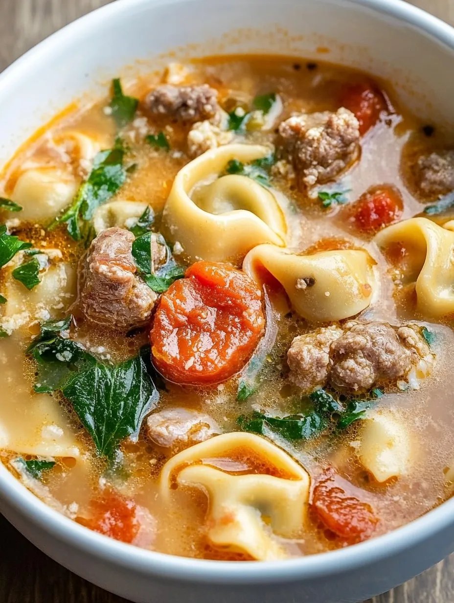 Italian Sausage Tortellini Soup