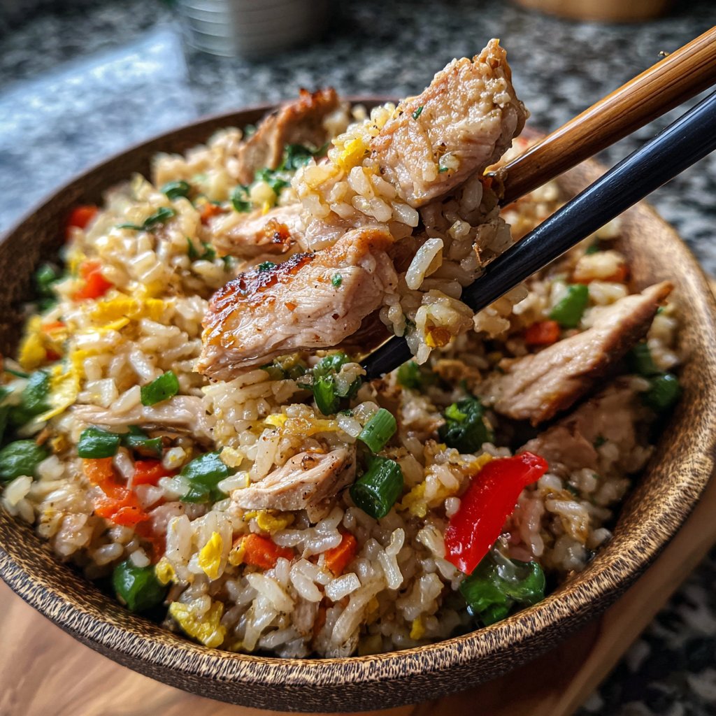 High Protein Chicken Rice Bowl