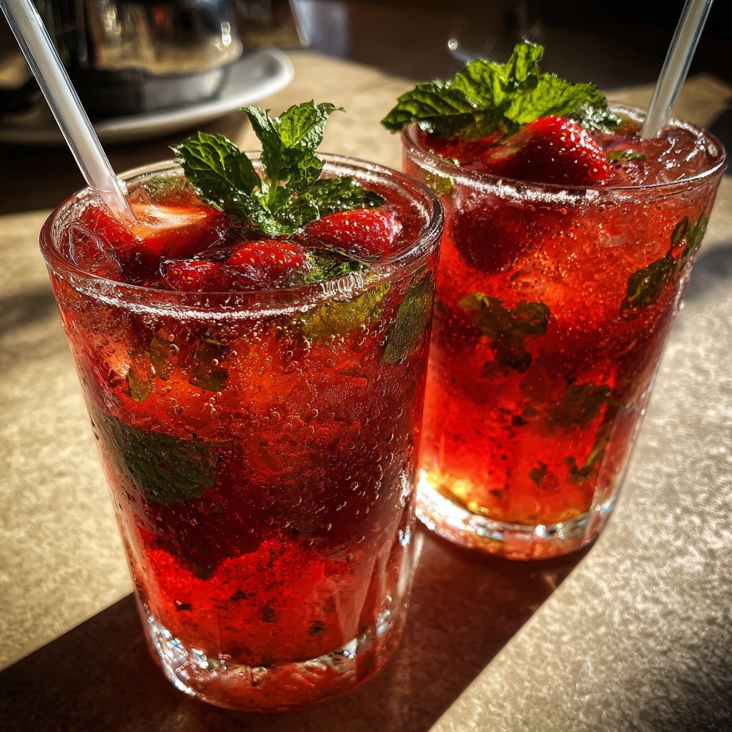 Spring Drinks With Strawberries