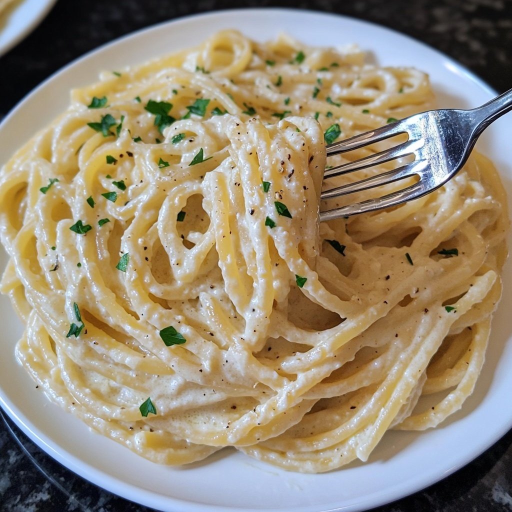 Easy Creamy Garlic Pasta