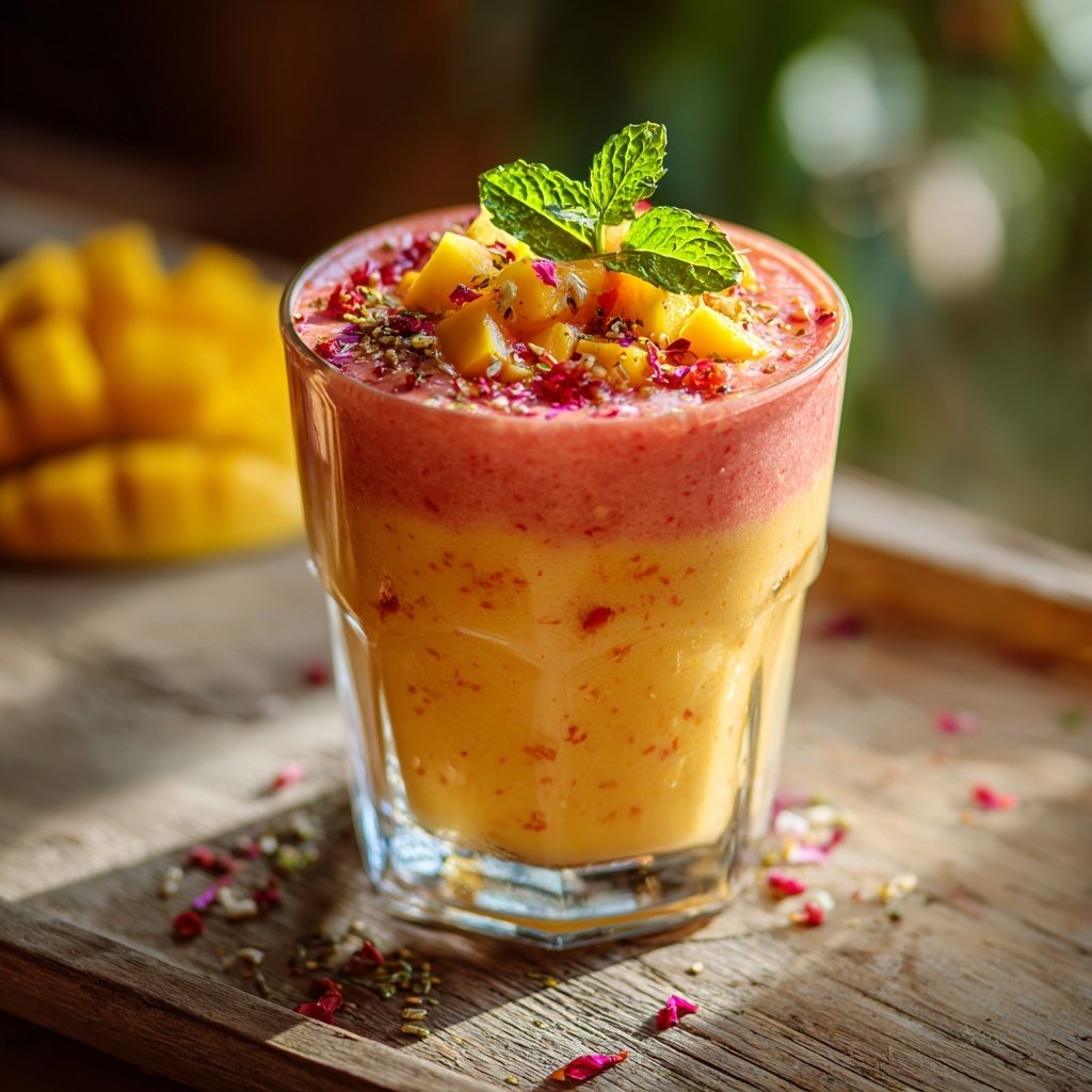 Strawberry Mango Yogurt Smoothie
