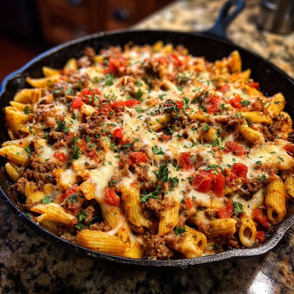 Ground Beef Pasta Skillet