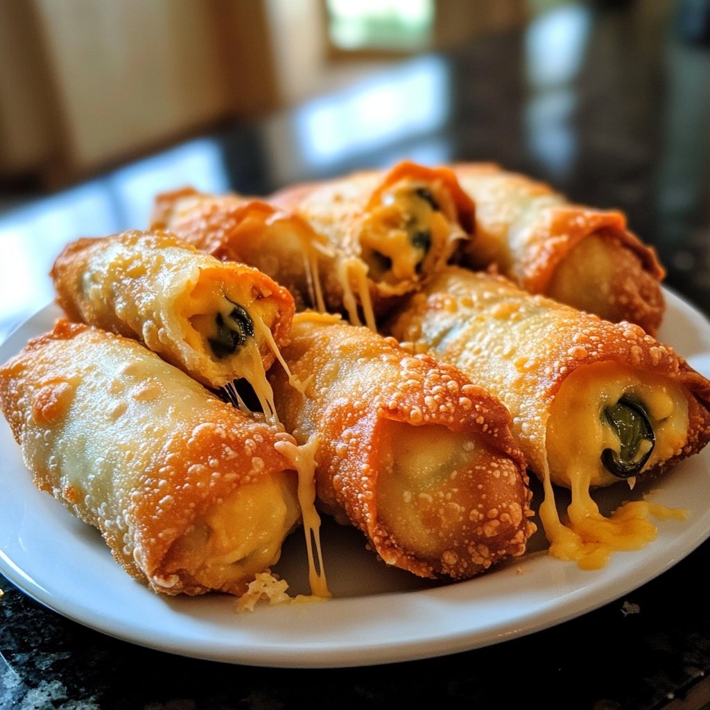 Tasty Finger Food Mini Jalapeno Popper Egg Rolls