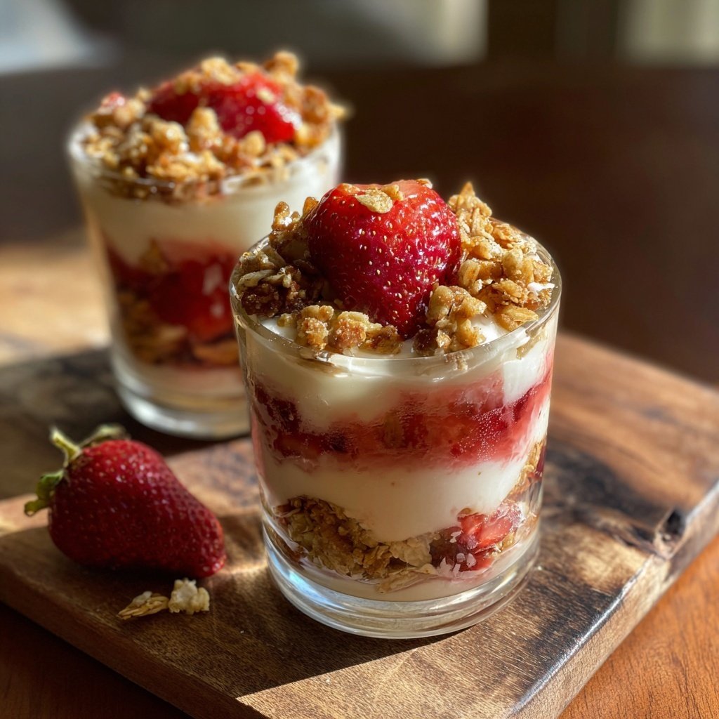 Fresh Strawberry Yogurt Parfaits